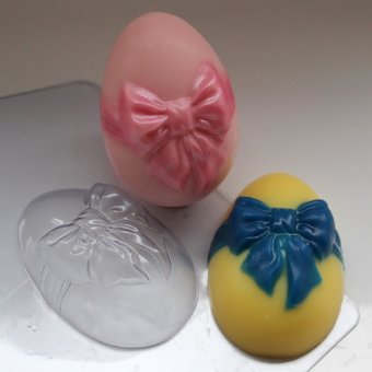 Яйцо Бант пластиковая форма для мыла