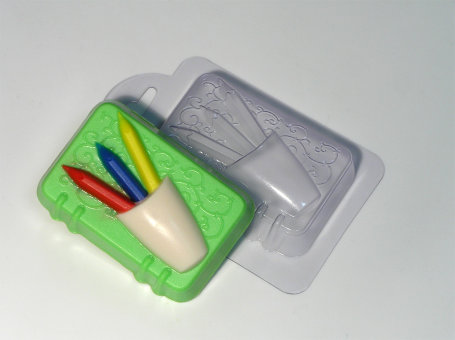 Блокнот с карандашами пластиковая форма для мыла
