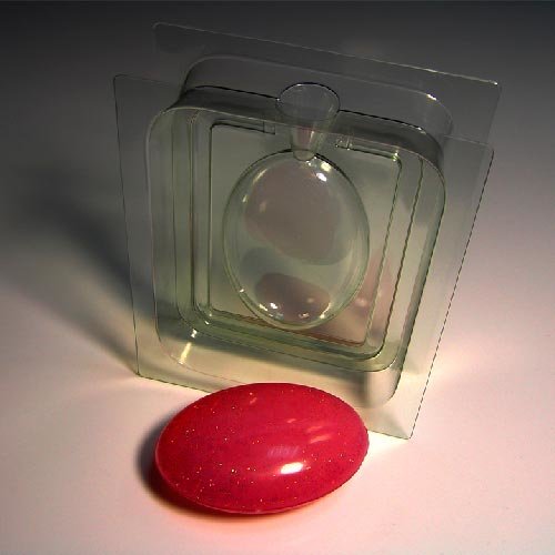 Пластиковая 3D форма для мыла "Овал" сторона Б