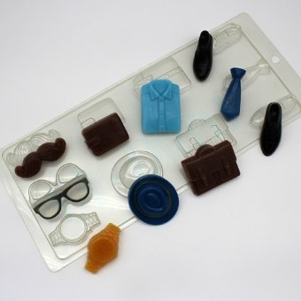 Ассорти Мужской набор пластиковая форма для мыла