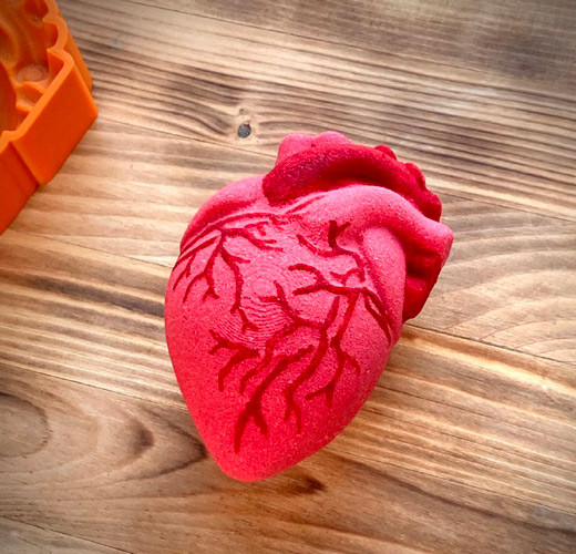 Анатомическое сердце форма для бомбочек   