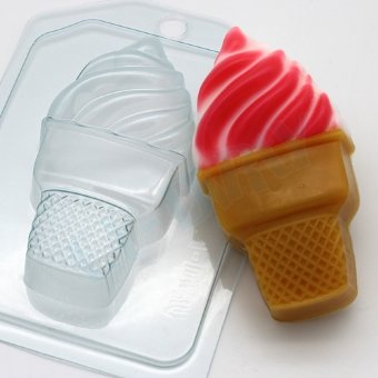 Мороженое Мягкое в стаканчике пластиковая форма для мыла